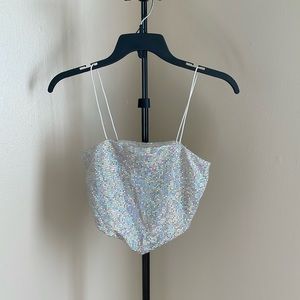 Rue 21 Sequin Crop Top